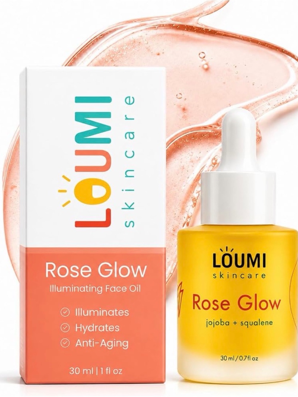 Umi Rose Glow Illuminating Face Oil Anti-Aging Vegan